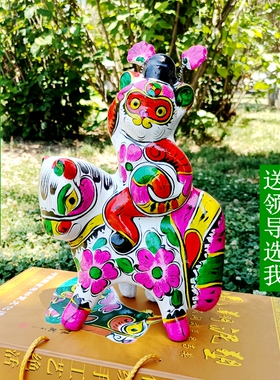 陕西特色纯手工艺品凤翔泥塑彩绘马上封侯馈赠亲友推荐