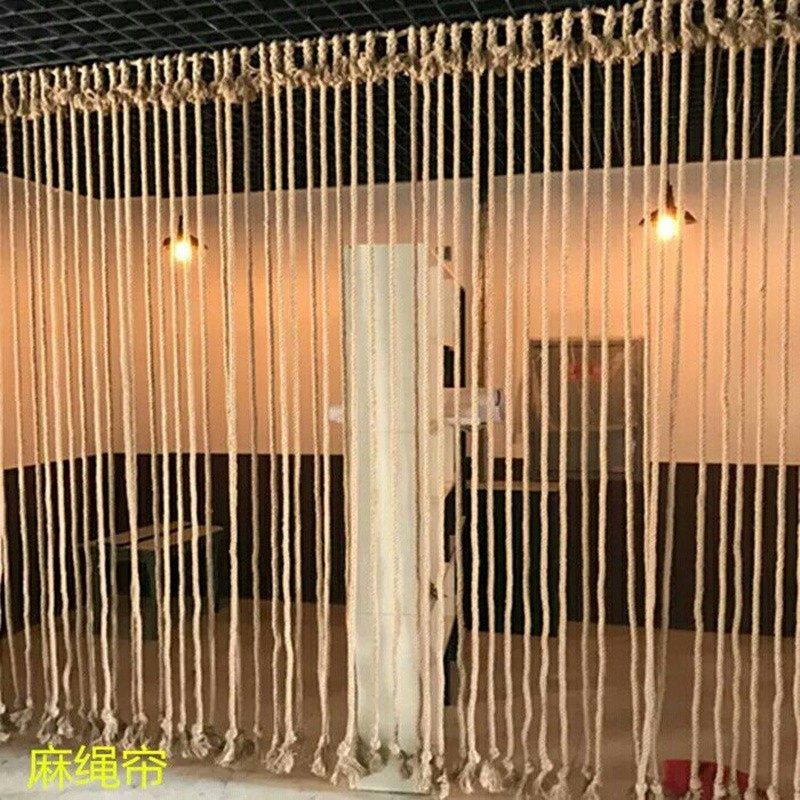 麻绳网隔断网创意垂帘子屏风装饰网酒吧蜘蛛网手工编织网玄关
