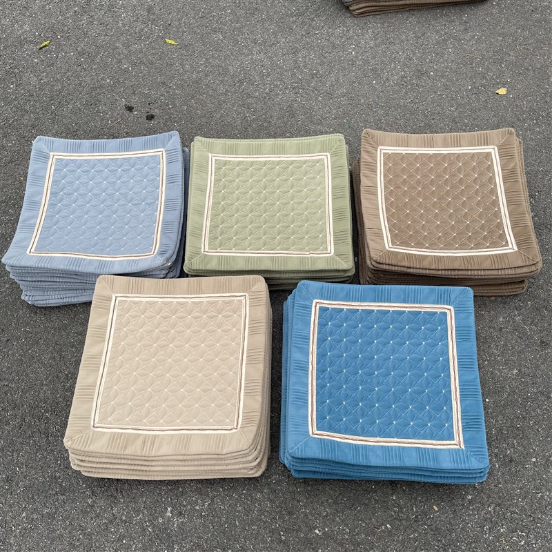 四季法兰绒防滑餐椅坐垫加大办公室电脑椅布艺座垫沙发垫软薄垫子