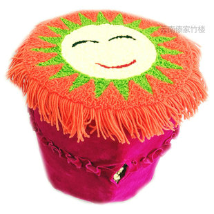 草墩子布 含草墩 蒲团坐墩布艺 云南民族手工坐垫卡通图案