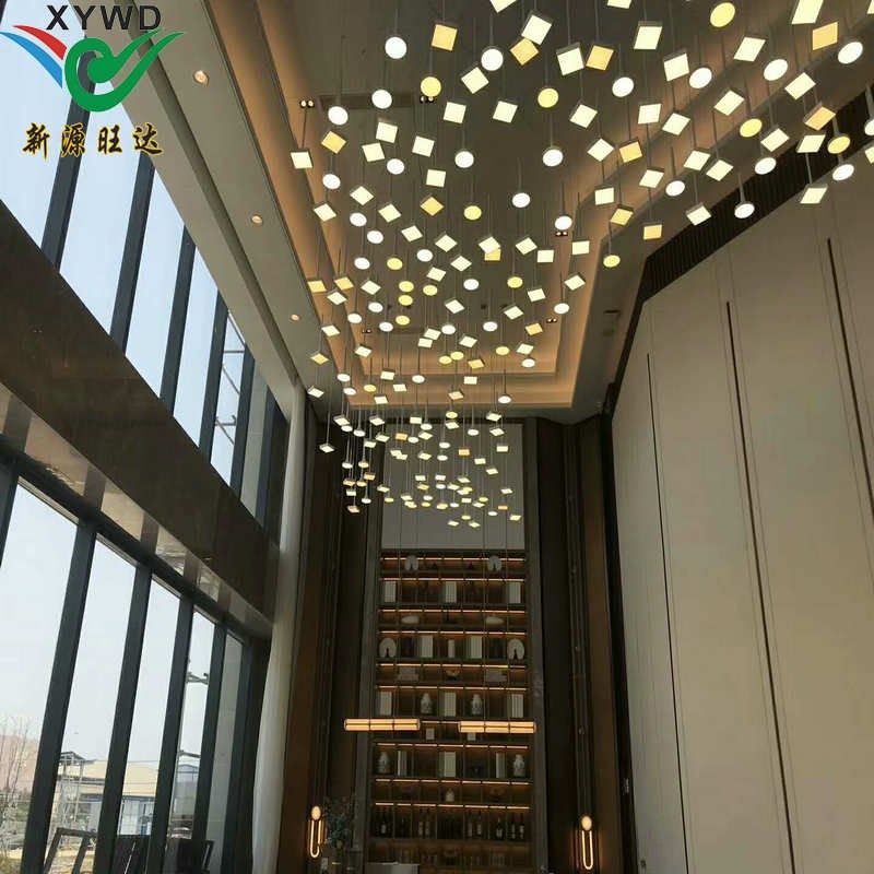 酒店大堂工程灯售楼部沙盘创意造型现代方块餐饮吊灯定制,家装灯饰光源,酒店/宴会厅/餐饮吊灯,淘宝优惠券,粉丝福利购,淘宝优惠卷