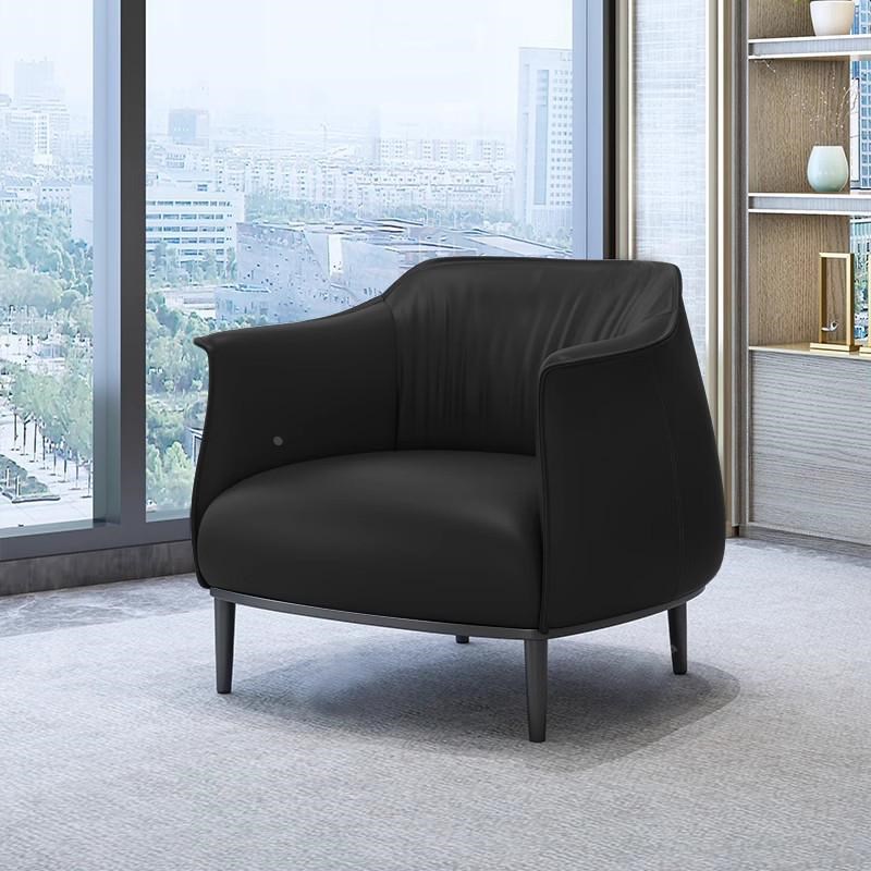 现代休闲椅店美容院酒店大堂会客接待椅阳台客厅单人沙发椅