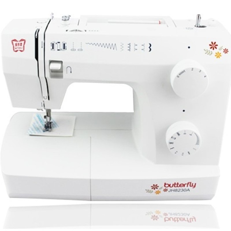 蝴蝶牌缝纫机家用电动多功能台式可锁边吃厚JH8230A/8330A/8530A
