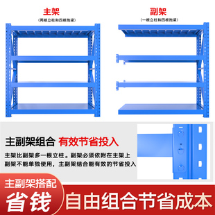 万昌金属重型货架仓库仓储托盘货架五金展示架库房货架g层