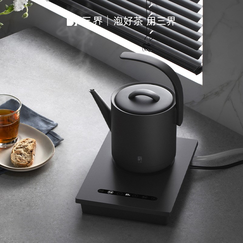 三界DJ2-Q电热水壶全自动底部上水烧水壶家用保温恒温一体泡茶壶