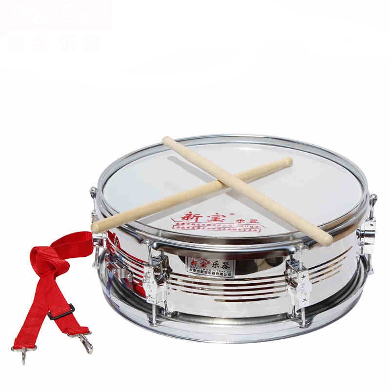 新宝(XinBao) 13/14英寸不锈钢少先队鼓学生鼓XB145型小军鼓