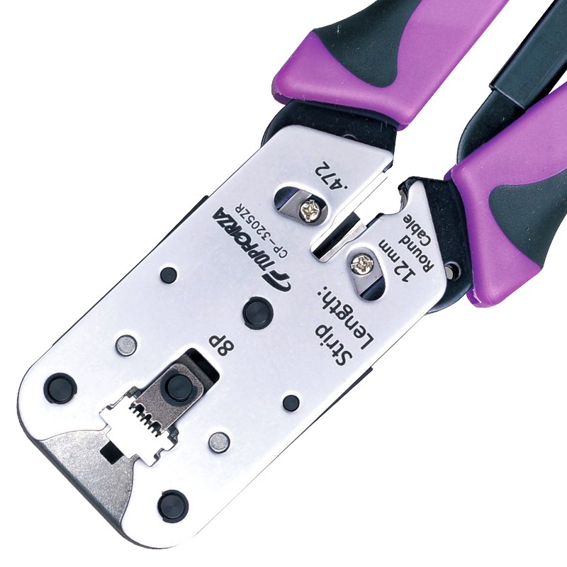 拓伏锐单口8P锌铝合金网络垂直压接钳剪剥压压线钳