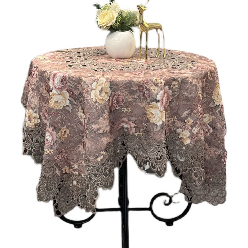 高档餐桌布茶几桌布欧式布艺床头柜罩盖布圆桌桌布圆形盖布盖巾,居家布艺,桌布,淘宝优惠券,粉丝福利购,淘宝优惠卷