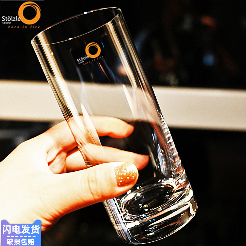 水晶耐热果汁饮料杯牛奶杯泡啤酒杯绿茶水杯