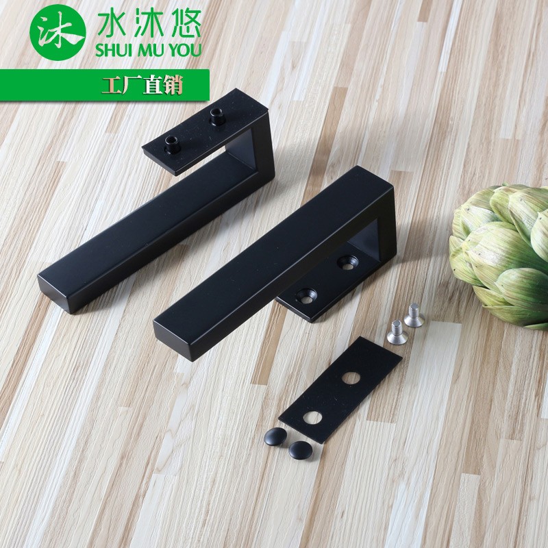 哑黑色弯弓字形房木门浴室把手