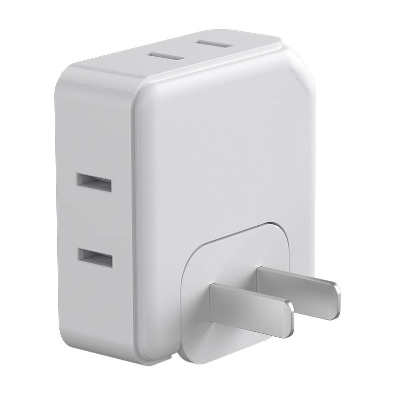 旋转超薄插座转换器夹缝扩展沙发缝隙两脚扁平迷你一转三转换