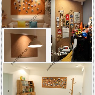 阿莫森自粘软木墙板幼儿园题软木板照片墙背景墙留言板水松板毛毡