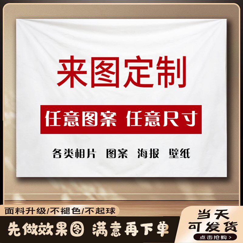 墙布挂布照片壁毯风背景布挂毯宿舍墙布卧室床头装饰