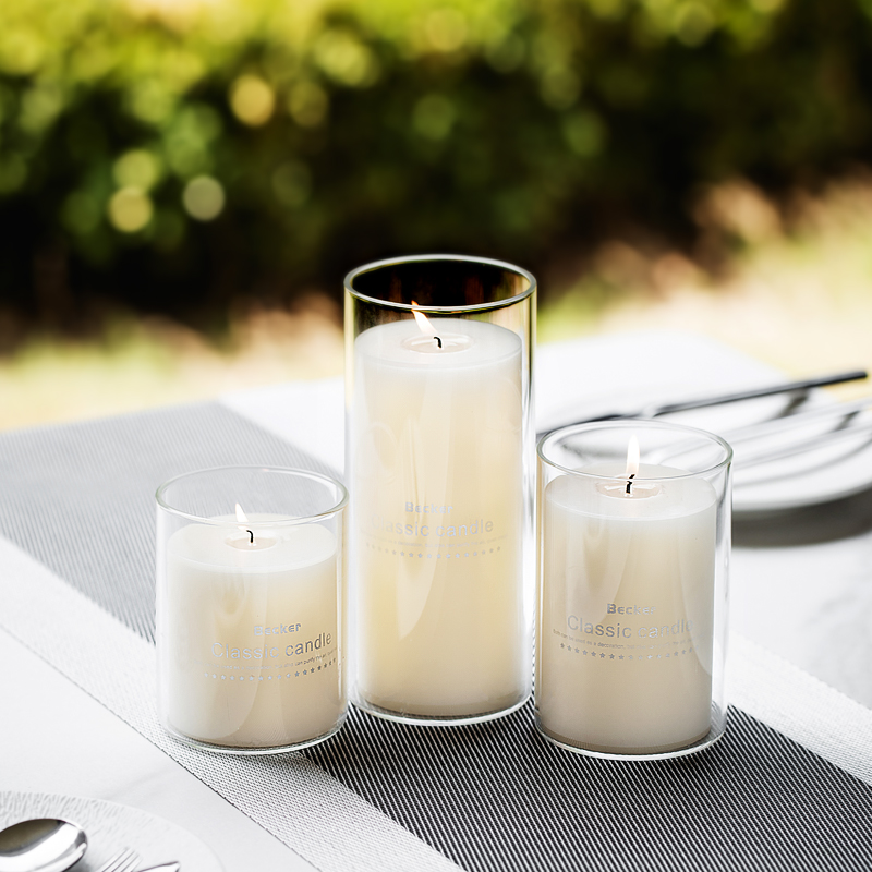 玻璃烛台欧式蜡烛杯情人节浪漫烛光晚餐生日装扮求婚酒店婚礼路引