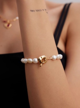 纯银巴洛克珍珠手链