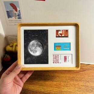 1967-1978年生肖邮票生日礼物横版相框摆台香港