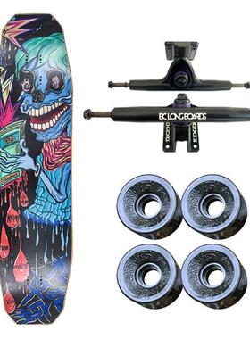 现货正品布拉格PRAG长板全能滑板板面整板DC平花速降杜绝平庸