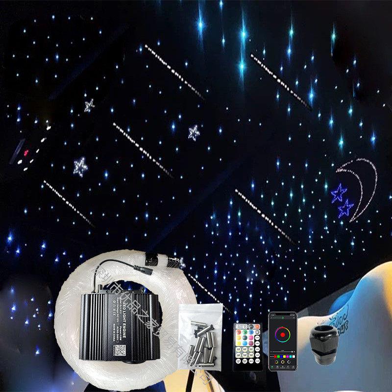 汽车星空顶改装顶棚app控制带流星一体七彩满天星车载氛围星空灯