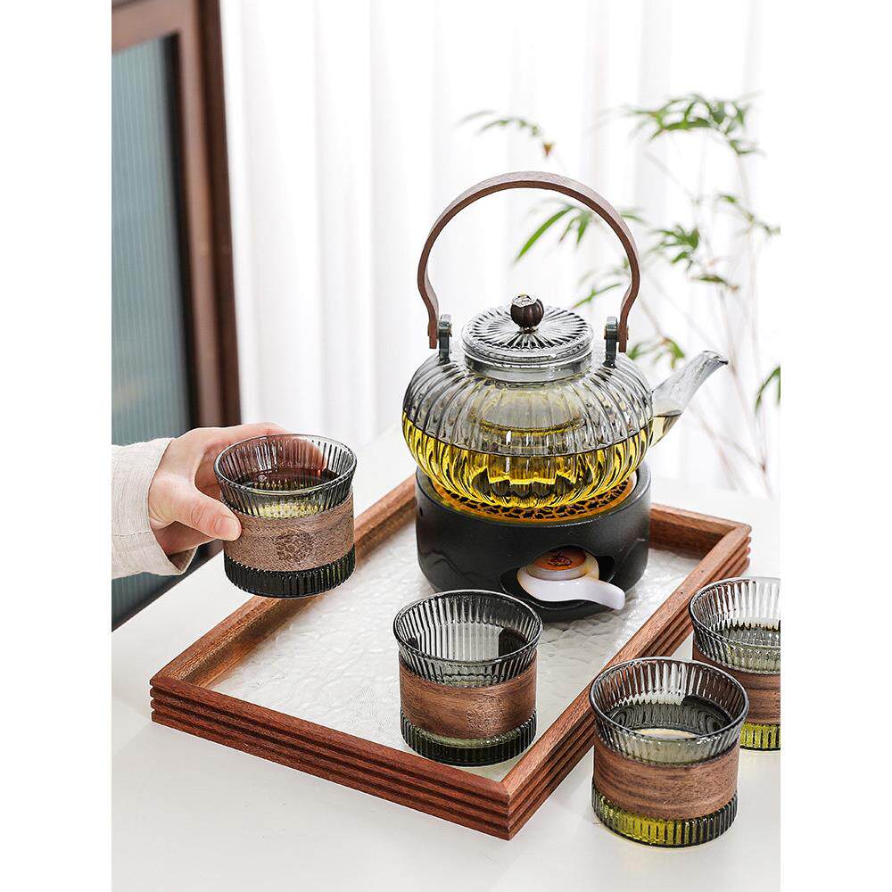 加厚花茶壶蜡烛温茶炉加热底座玻璃养生茶壶可明火餐厅下午茶水壶