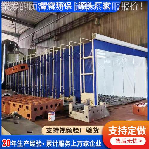 电折叠动设备 轨道缩KXT房 无尘打磨房 晾干房喷伸漆 房移动式伸