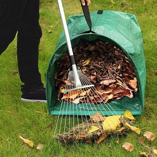 落叶收集袋花园簸箕落叶袋半圆户外庭院收集园艺树叶袋户外垃圾袋