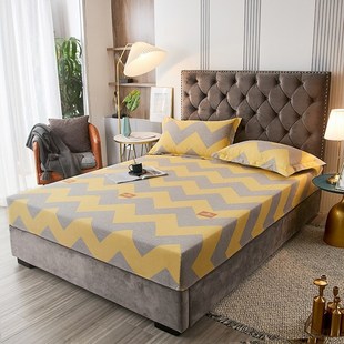 1.9 定做订制加厚全棉纯棉磨毛床笠榻榻米床罩0.9 1.8 1.5 1.2