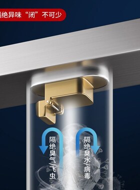 304枪灰色防臭地漏极窄线性浴x室淋浴房长方形隐形加长线型地漏3.