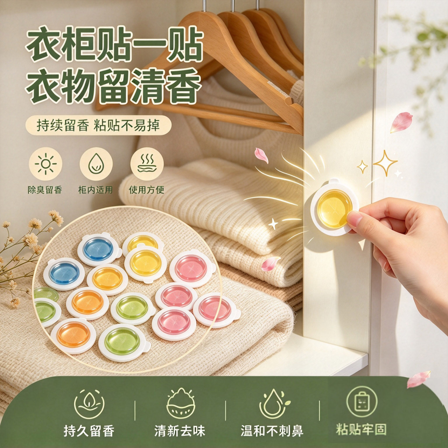 衣物香氛贴车载衣柜抽屉
