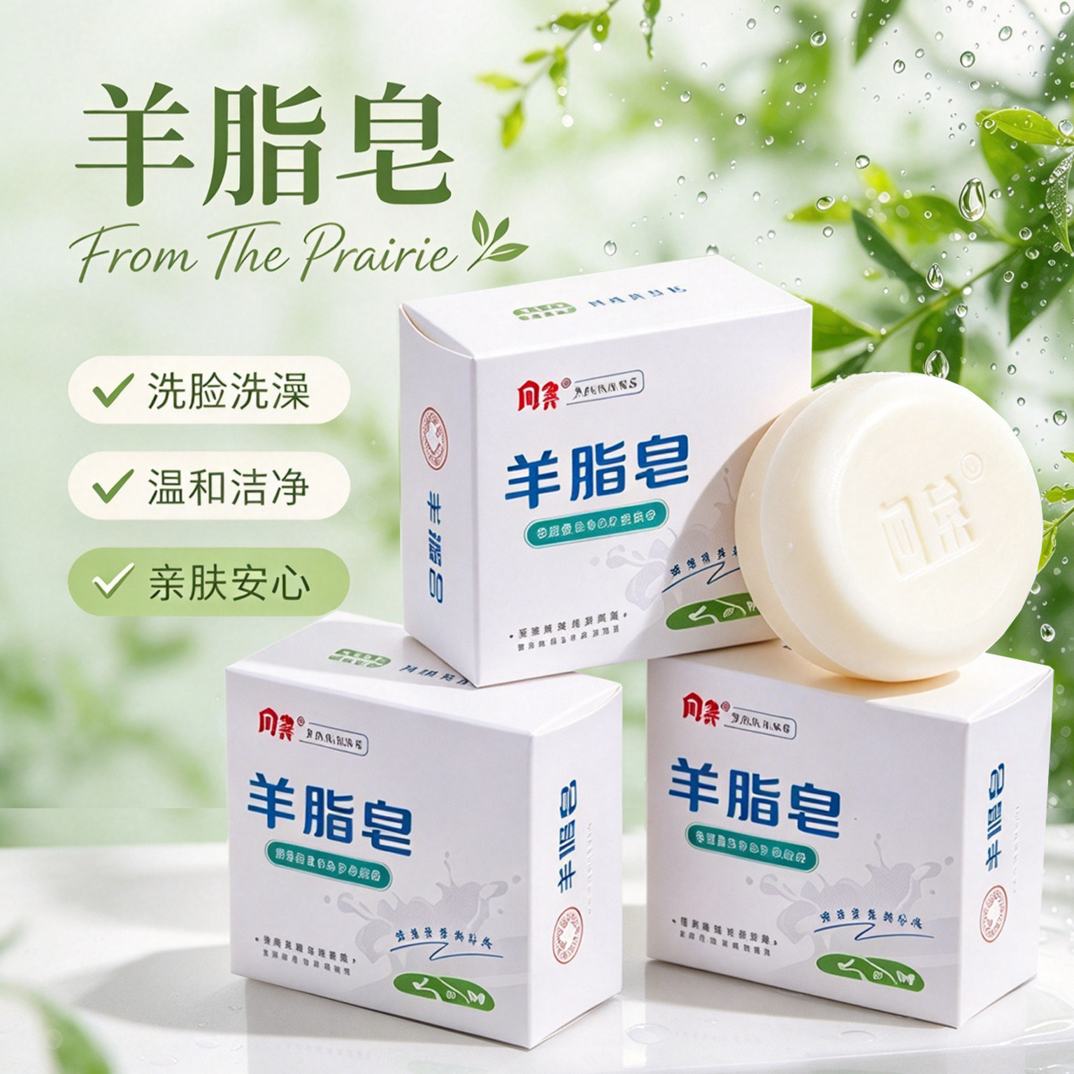 羊脂皂正品清洁手工香皂双色加厚加量洗脸洗澡滋润婴儿肥皂清洁