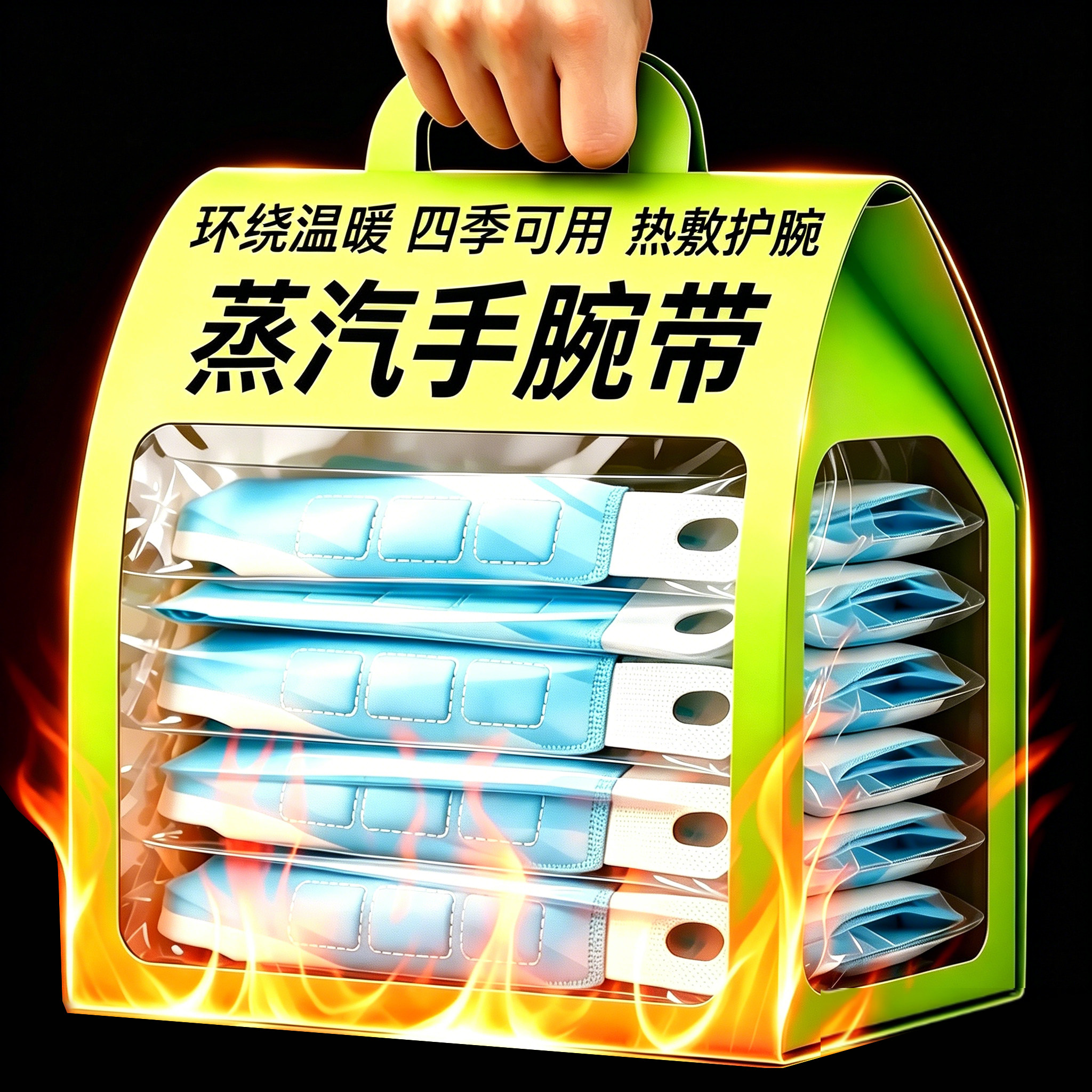 蒸汽护腕带发手腕带热暖手