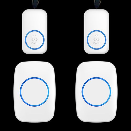 老人呼叫器无线老年人二拖二一键呼救器床头家用呼唤铃看护按铃器