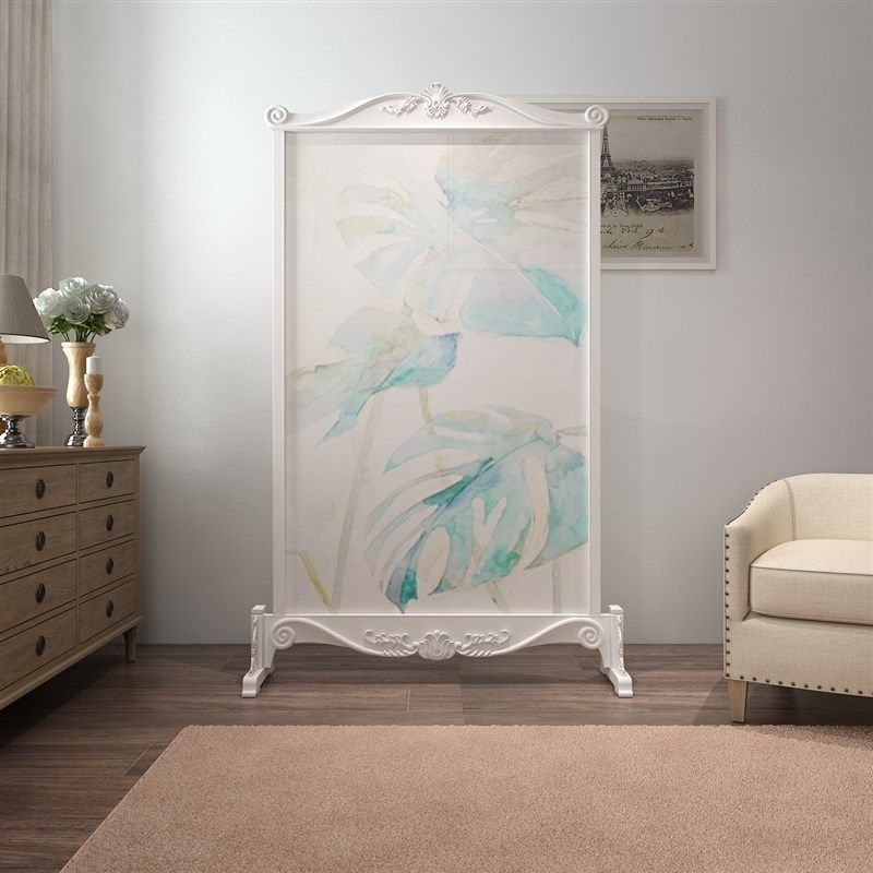 欧式屏风隔断客厅卧室餐厅时尚卧室现代北欧实木雕花玄关移动座屏