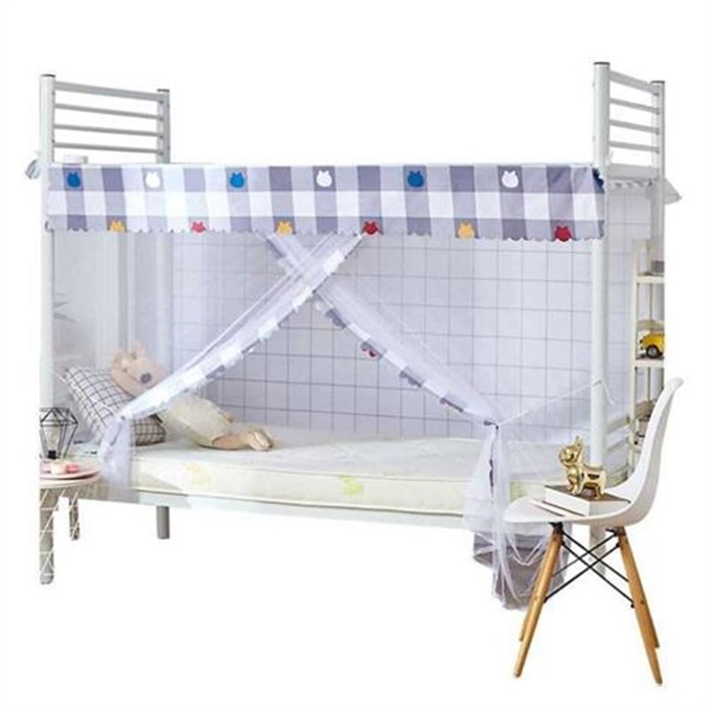 学生宿舍蚊帐老式加密p防尘顶单人床宿舍拉链上下床上下铺家用夏