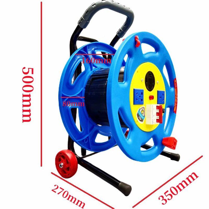 相380V移动电缆拖线绕线盘卷线盘米2030三米5M0米电源380V延盘长