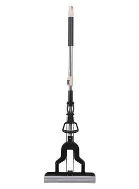 对折式33dcm28cm吸水海绵拖把家用厨房卫生间胶棉拖不锈钢免手洗