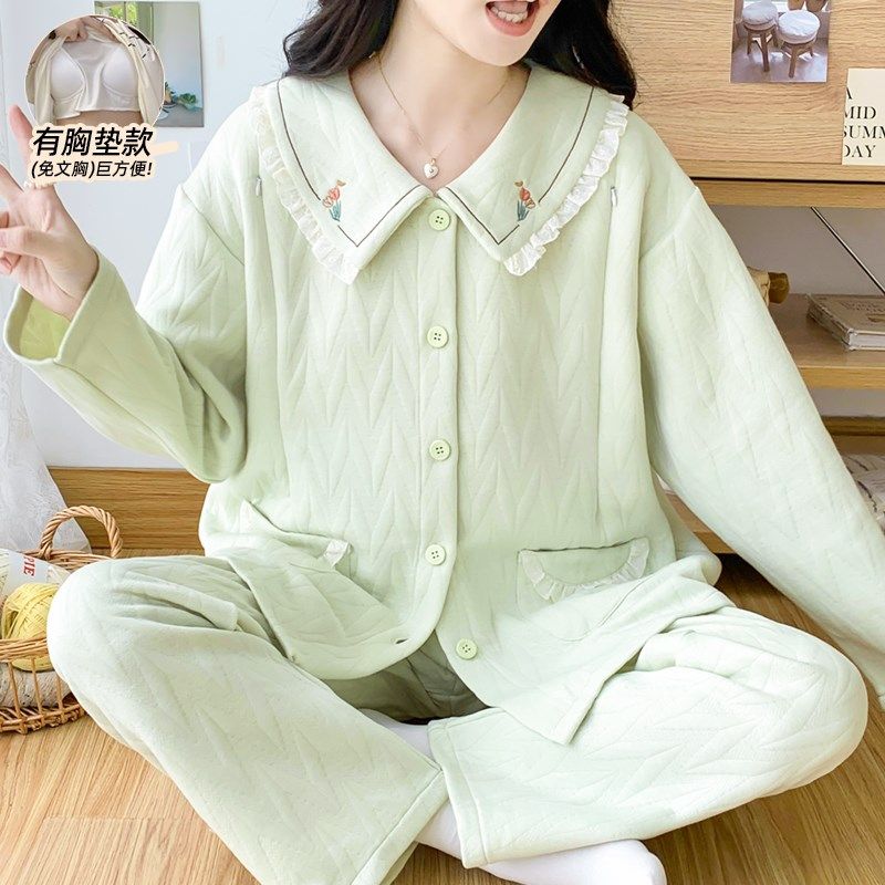 【7A抑菌】孕妇哺乳睡衣女秋冬带胸垫产后月子服空气棉纯棉保暖,孕妇装/孕产妇用品/营养,家居服套装,淘宝优惠券,粉丝福利购,淘宝优惠卷