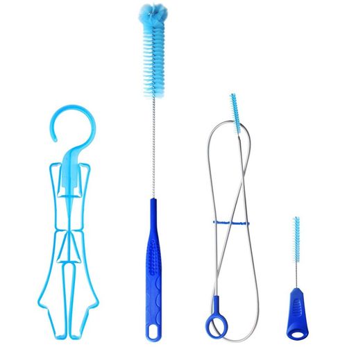 户外骑行登山背包饮水袋水囊水管清洗刷晾水架子四件W清洁套装工