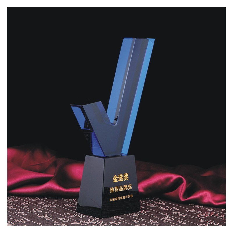 正确的打钩型设计奖项奖杯 演讲比赛名次奖杯 学校颁奖奖杯