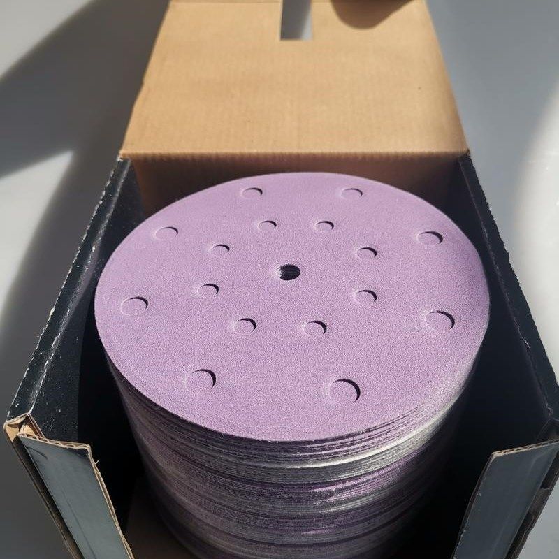 干磨砂纸紫砂纸6寸17孔干磨砂纸 耐磨自粘6寸干磨机圆紫砂纸150mm,农机/农具/农膜,智慧农业系统,淘宝优惠券,粉丝福利购,淘宝优惠卷