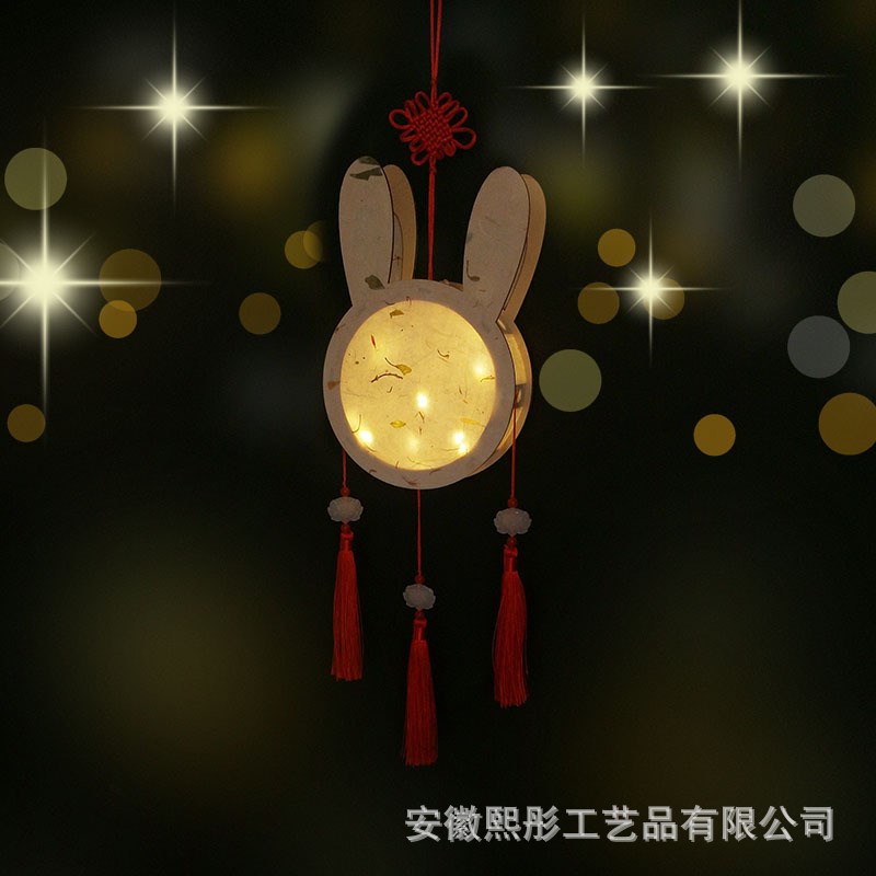 中国风创意花草纸灯笼手工udiy材料包元宵节新年装饰汉服手持宫灯