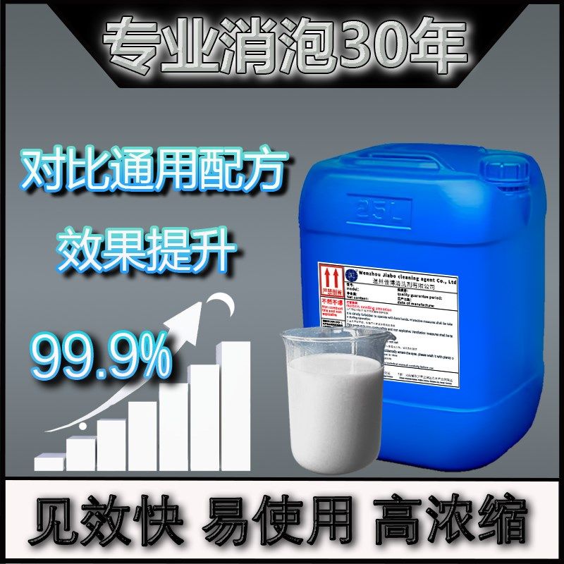 工业消泡剂污水处理涂料化工线切削液纺织造纸硅快速去除泡沫