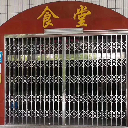 拉闸门室外伸缩入户门阳台推拉门通风防盗门窗
