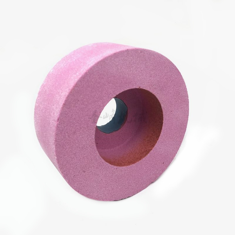 平面台式倒角机砂轮杯型铬钢玉125*50*32专用红砂轮磨片原装超硬