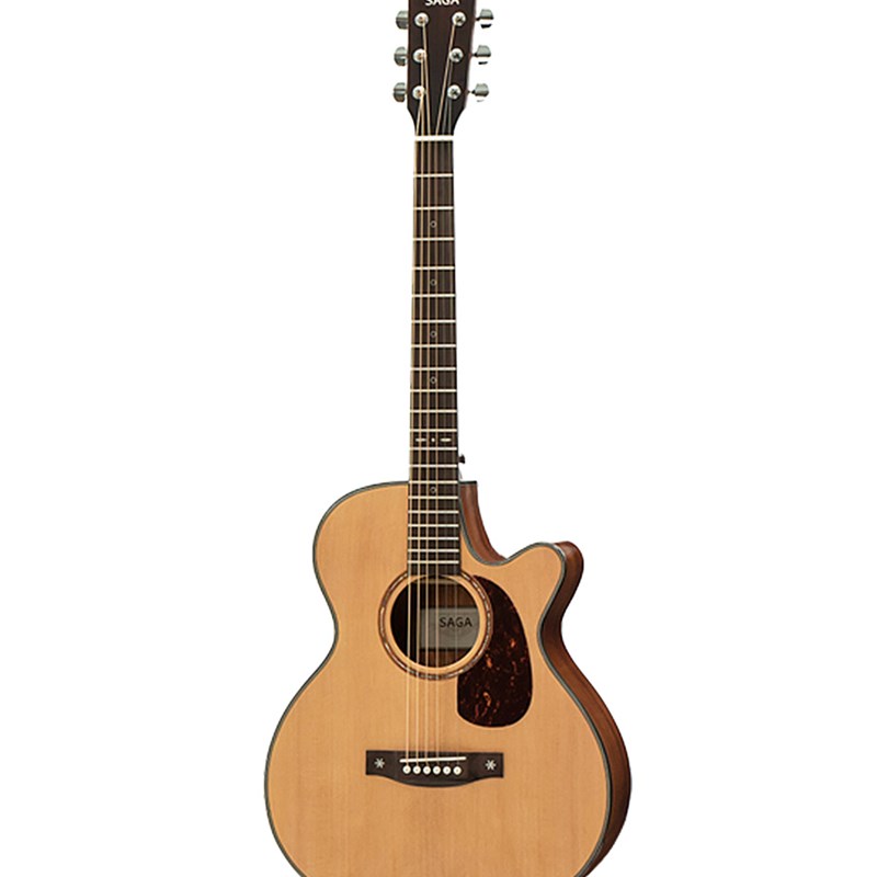 大树音乐屋Saga萨伽单板民谣木吉他SF830电箱弹唱指弹面单吉它