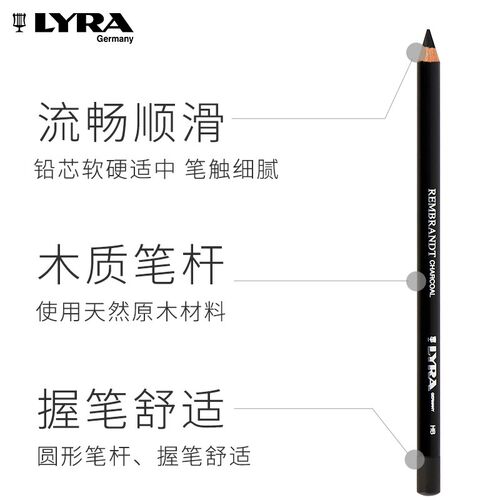 L艺雅大师级素描绘画软中硬性绘图碳笔联考艺考铅笔