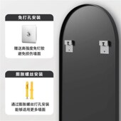 2高级感半圆拱门形浴室镜洗手台镜酒店理发店专用镜美容院镜子