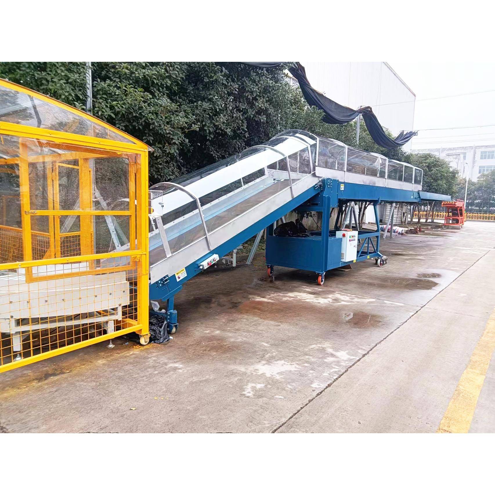 集装箱装卸输送机伸入车厢8.8m物流纺织包装高效装卸LC-M2C-9