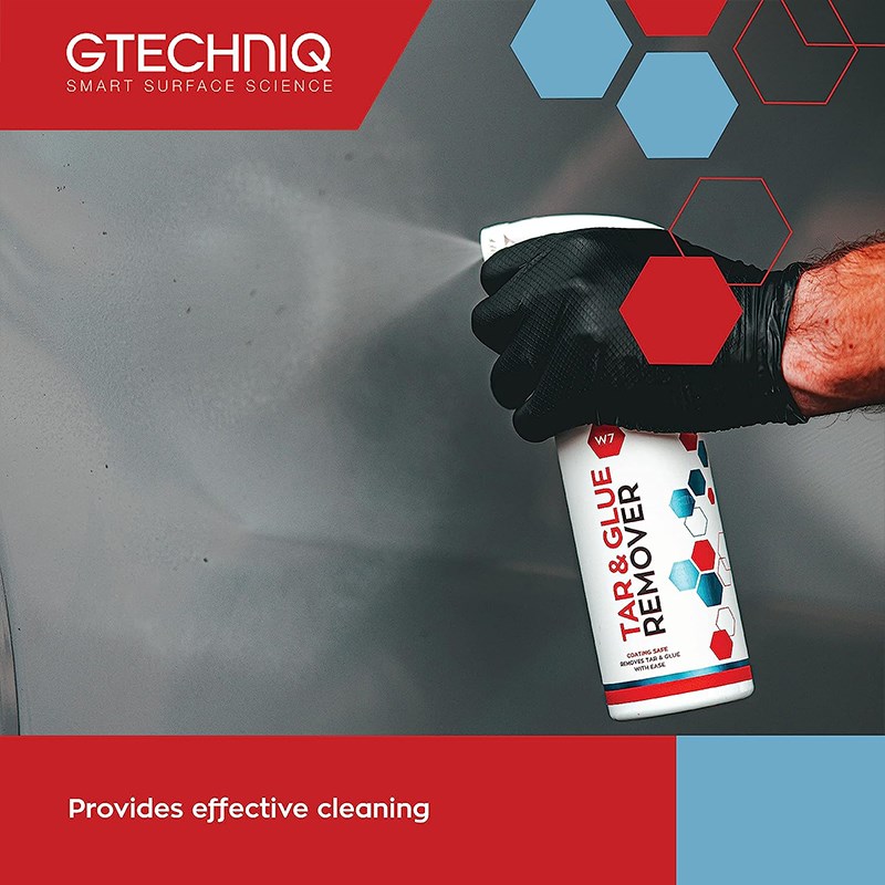 GTECHNIQ柏油沥青清除剂汽车玻璃粘胶强力去除剂不干胶清洗溶解w7