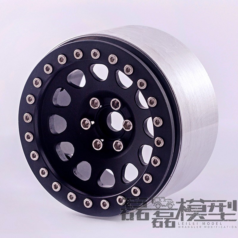 2.2合金轮毂1/10仿真攀爬车锁胎轮毂 SCX10 TRX4 易控轮毂 飞吧