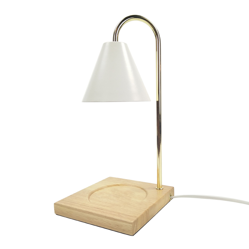 喇叭罩 正方形 蜡烛灯 浪漫 融烛 实木 底座 台灯 融蜡器 调 韩国